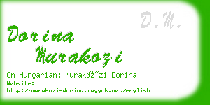 dorina murakozi business card